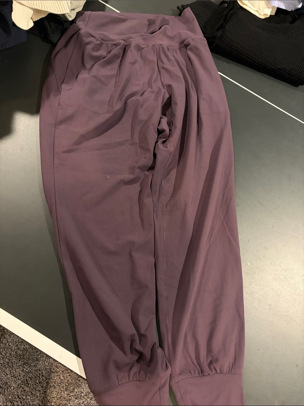 Women’s Casual Jogger Pants in Deep Plum